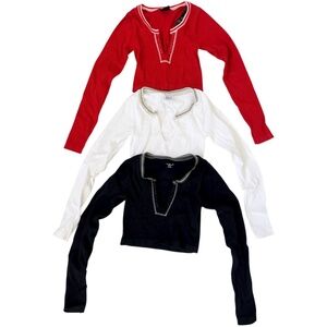 Lot of 3 Urban Outfitters Go For Gold Ribbed Tops